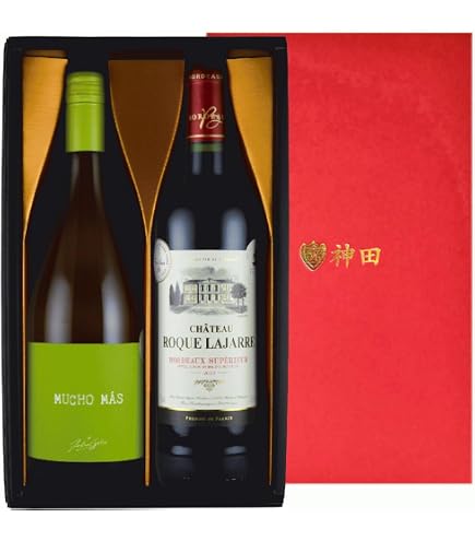 Amazon.co.jp: 神田商店 赤 ワイン ギフト 金賞 ワイン入り 750ml x 2